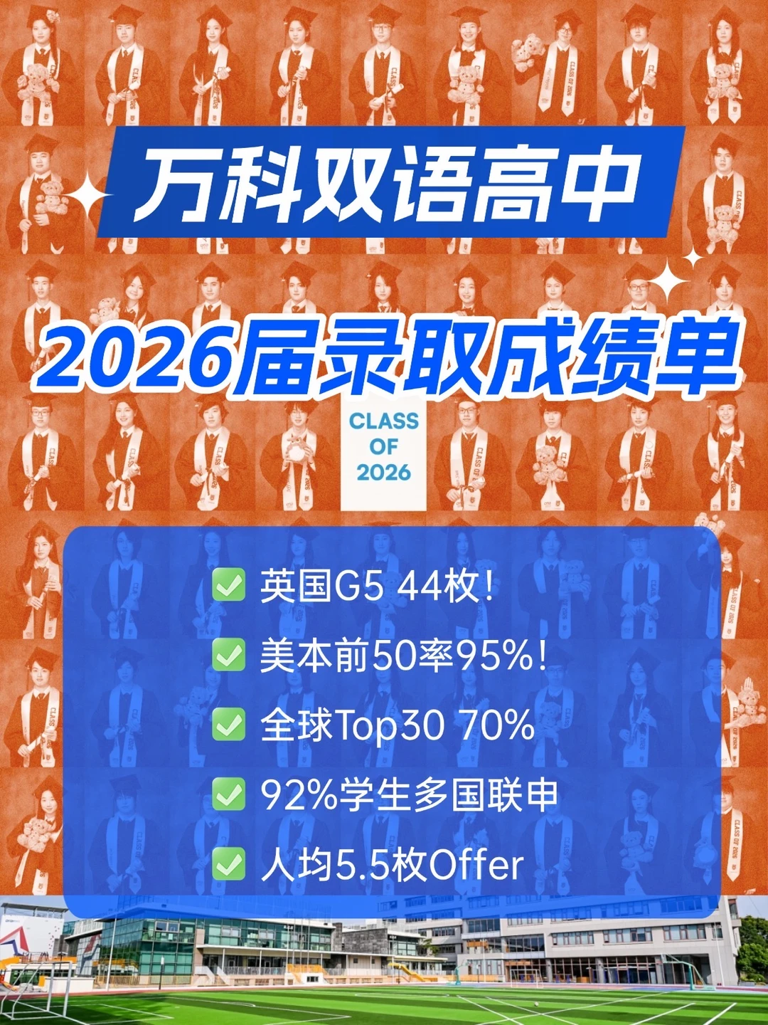 上海升学｜万科双语2026届录取情况大揭秘