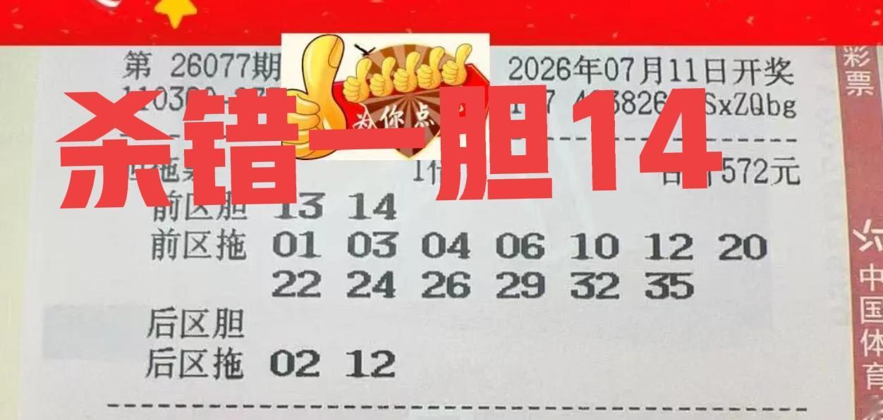 前区错杀一个胆码14，但是后区老贾给的双胆03-04绝杀成功，确实不容易，这一期