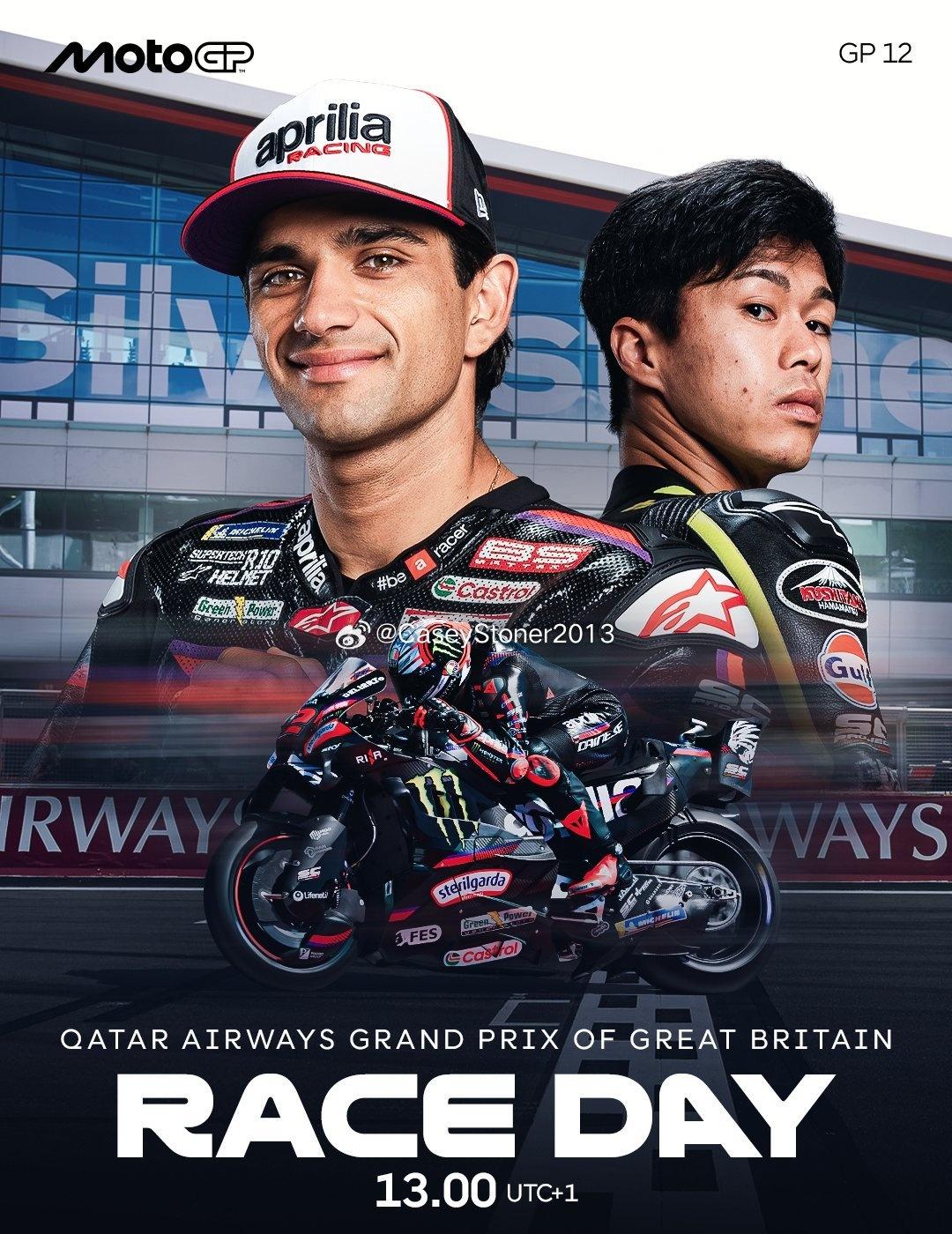 正赛日☀️🇬🇧

MotoGP2026MotoGP英国大奖赛 ​​​