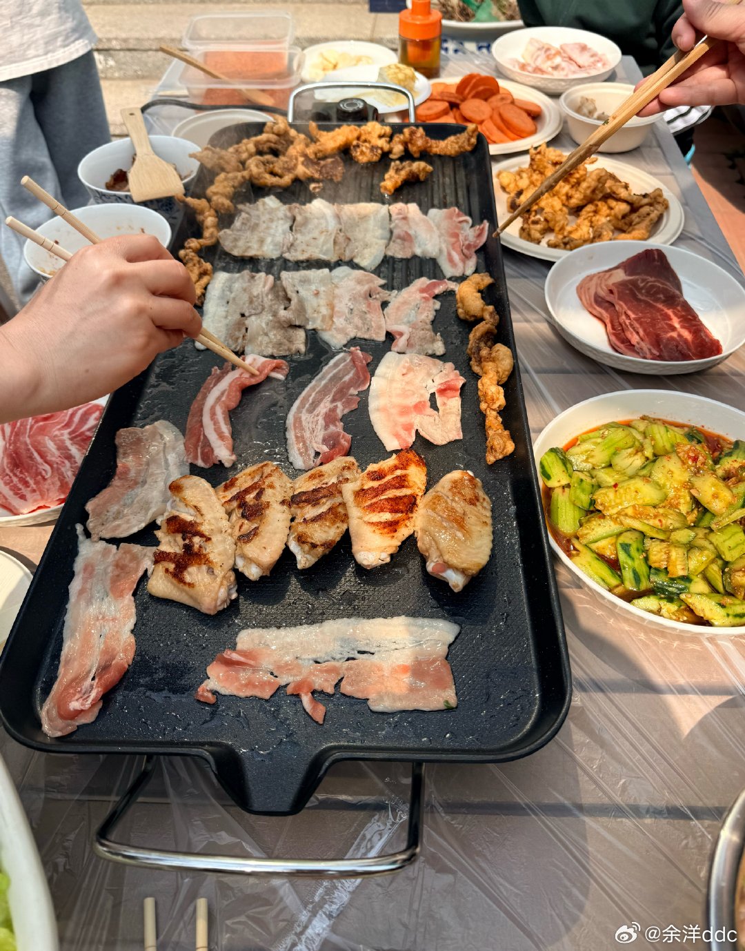 自制铁板烧烤，真香…. 
