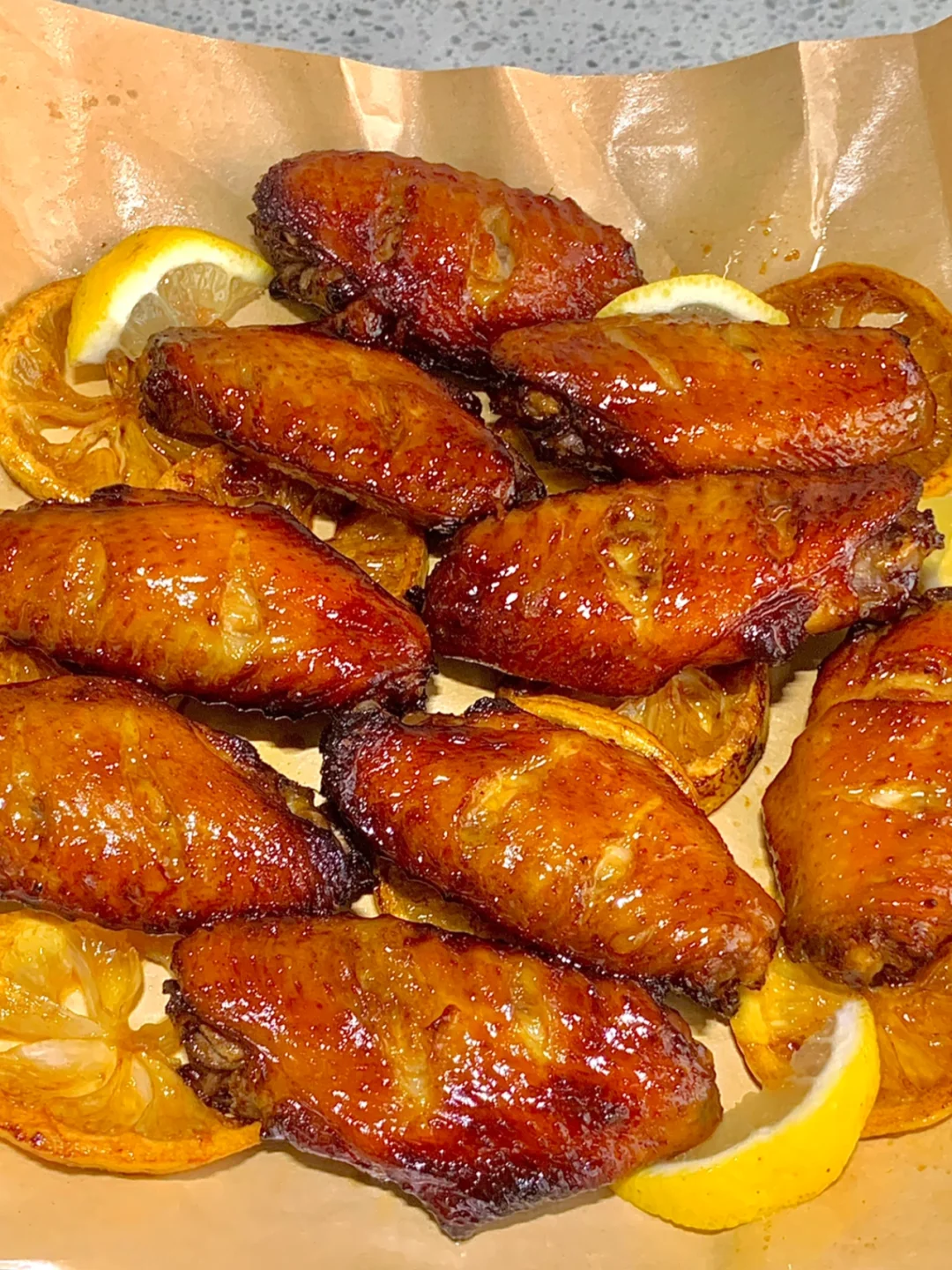 空气炸锅鸡翅yyds！！蜜汁柠檬烤鸡翅我的爱！