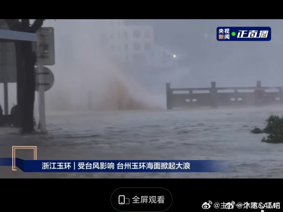 台风天浙江玉环积水已过脚踝巴威来势汹汹，浙江ip的朋友还好吗 