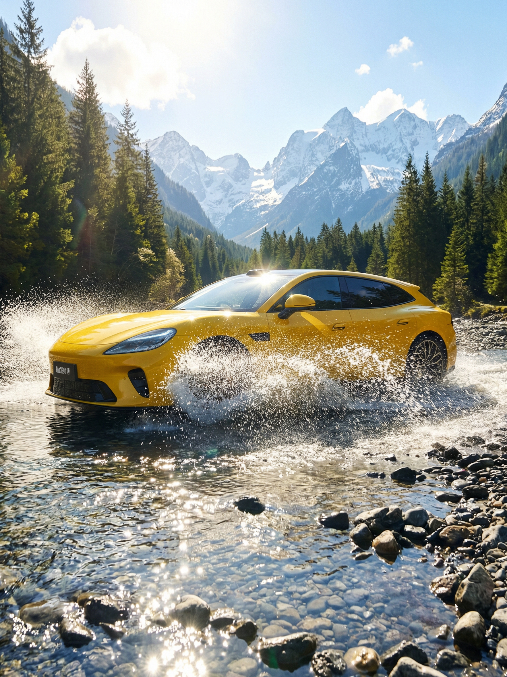 华为乾崑 | 启境猎装轿跑非官方渲染图来啦，很多人一直期待新能源汽车市场能真出一