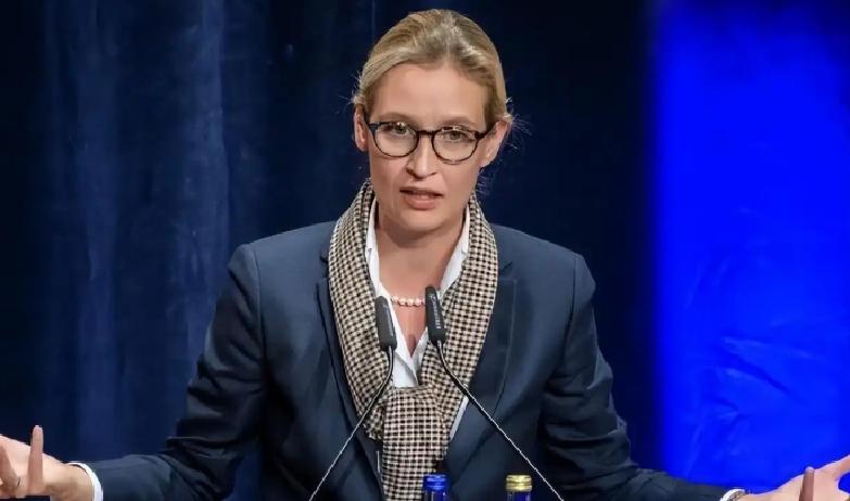 就在刚刚
 
德国选择党联合主席魏德尔突然发声了。
 
她把话挑明：不要把中国和