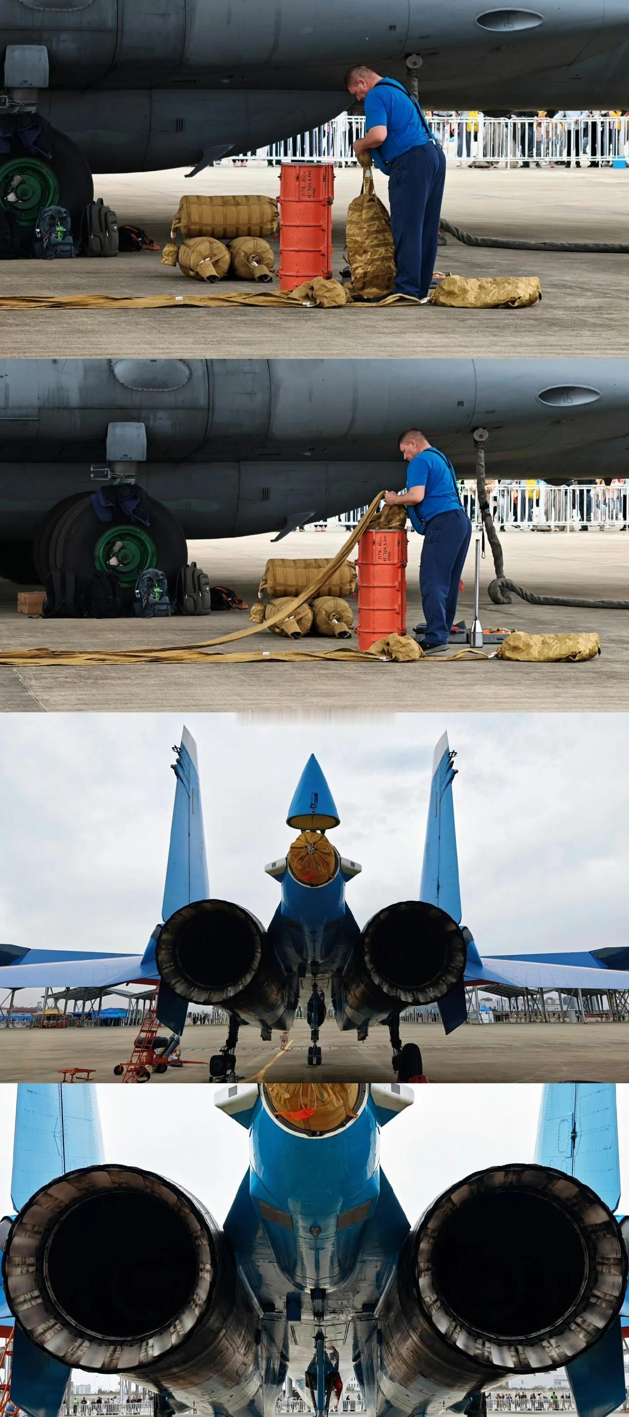 手把手教你折叠su-35的减速伞！！
手把手教你折叠苏-35战斗机的减速伞！！哈