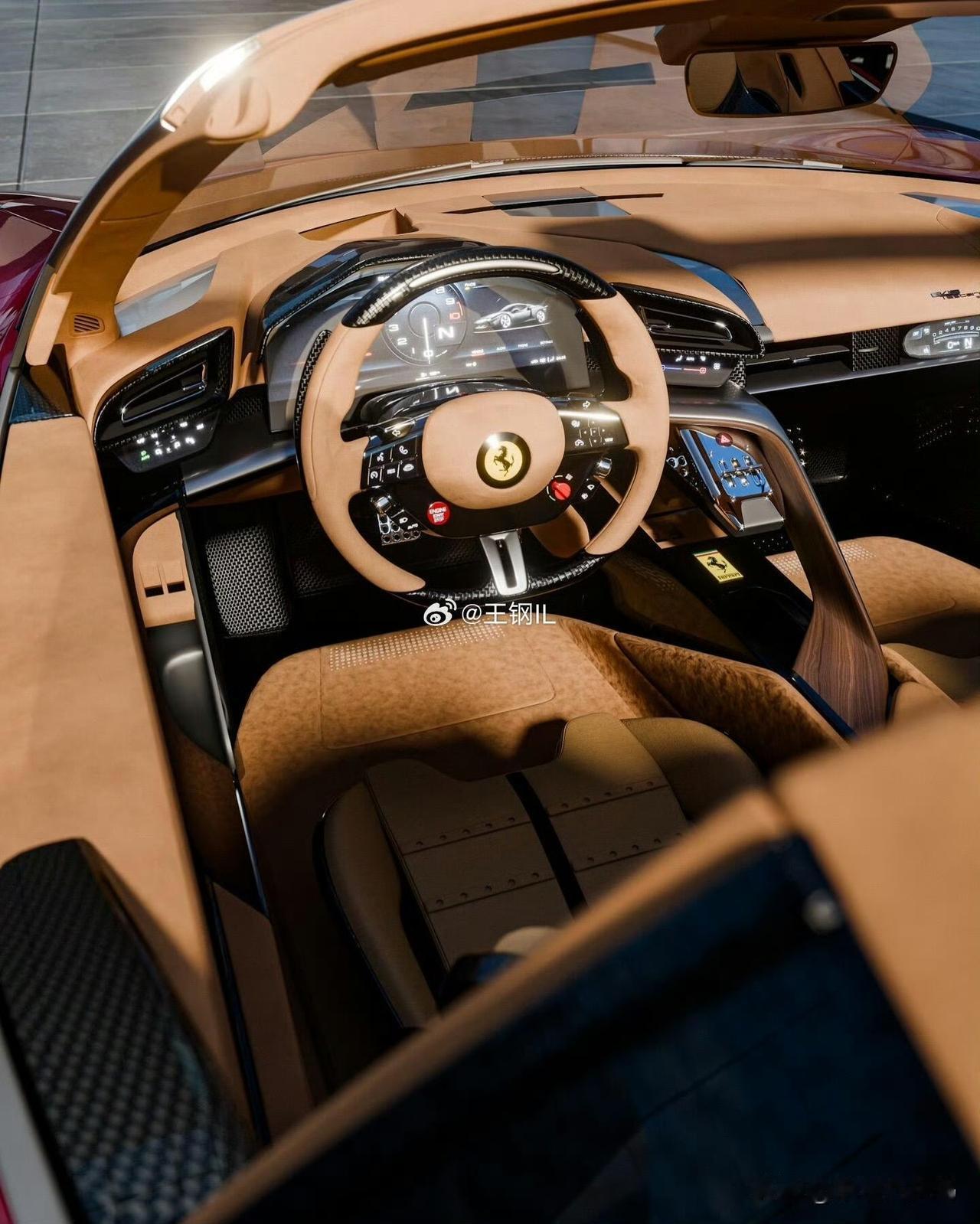 这款 849 车型上展现出的真正绅士风范，车身涂装为 Rosso Rubino，