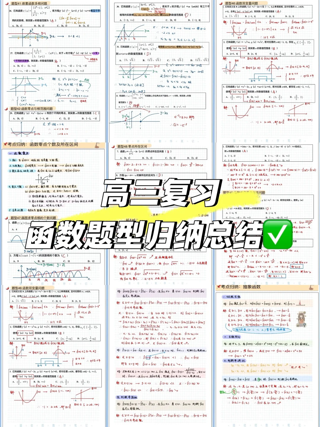 📚函数常考题型总结归纳✅