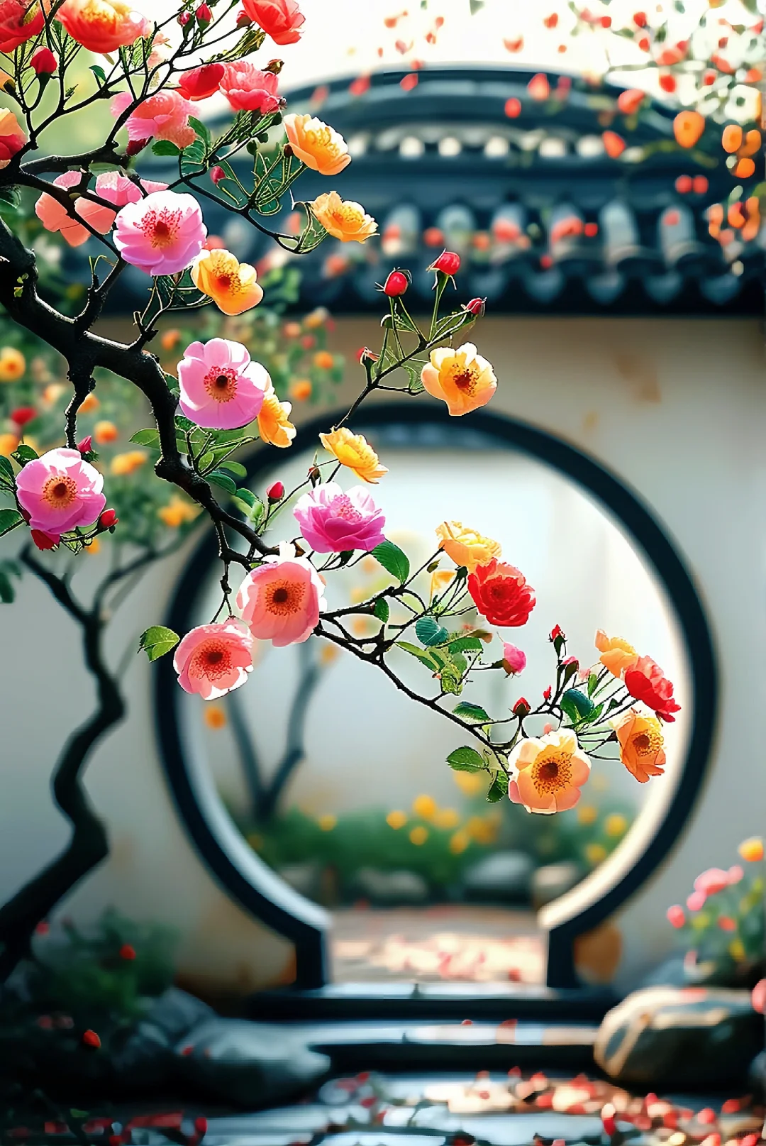 夏日繁花，绚丽画卷