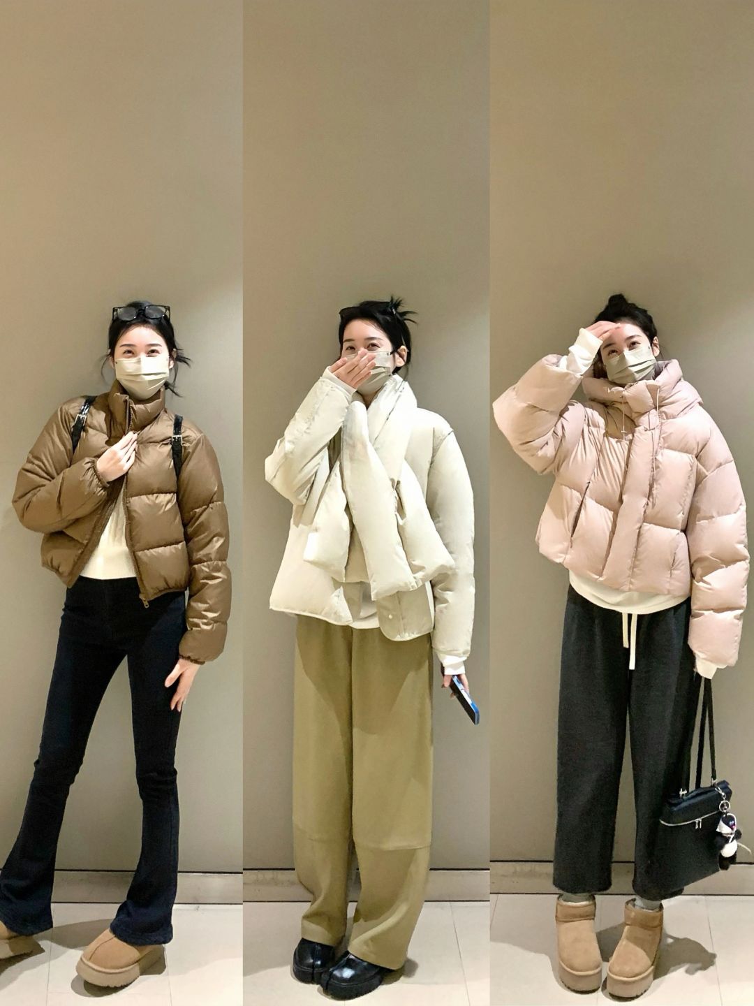 自带围巾的羽绒服狠狠的戳我！！！