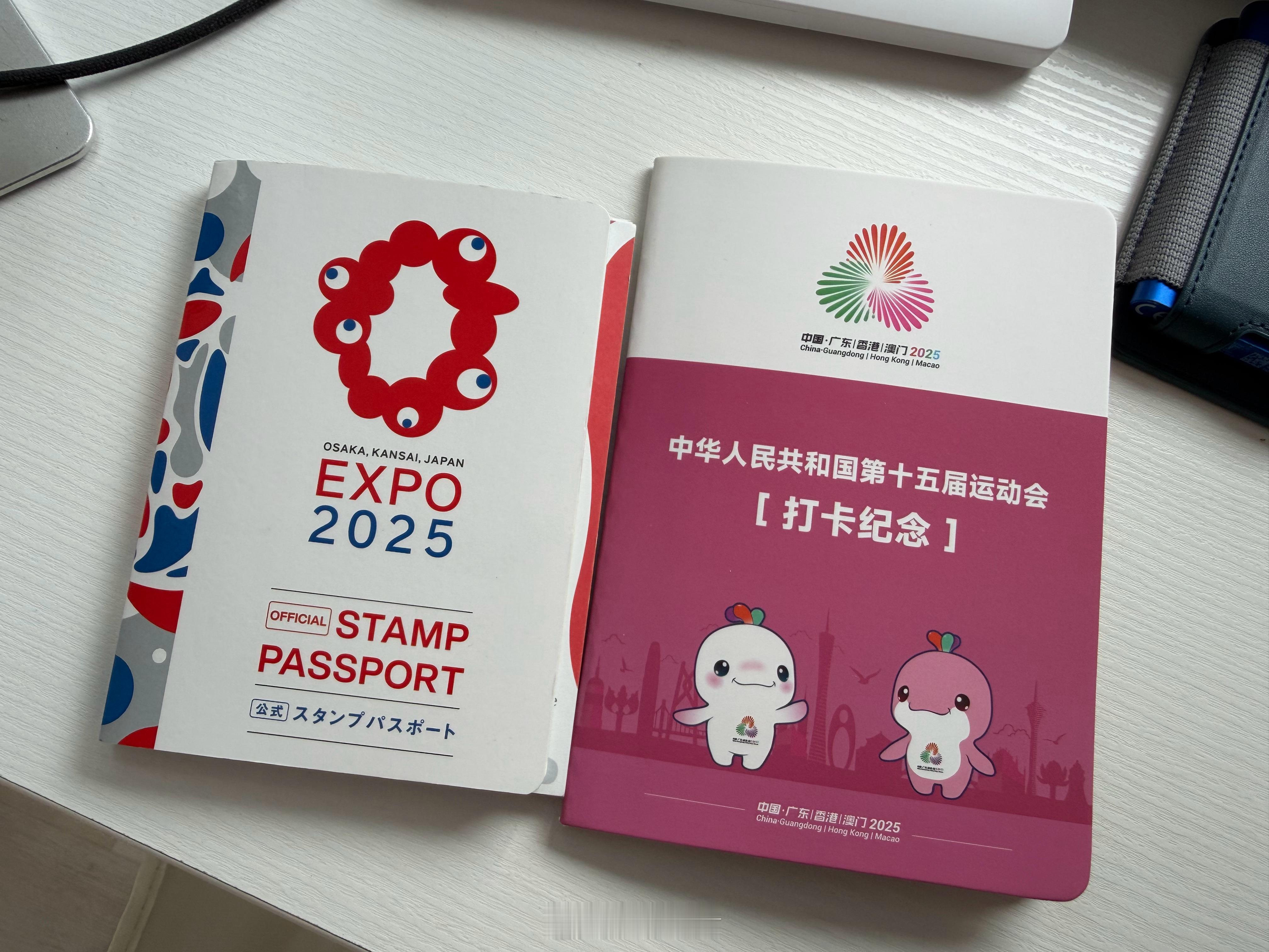第十五届全运会护照来了 章也盖完了~因为上半年去了大阪世博会，当时也买了纪念护照
