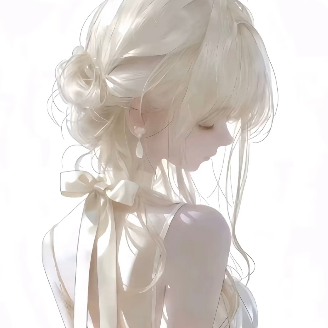 动漫女头｜女生头像除了我的心声一片寂静 