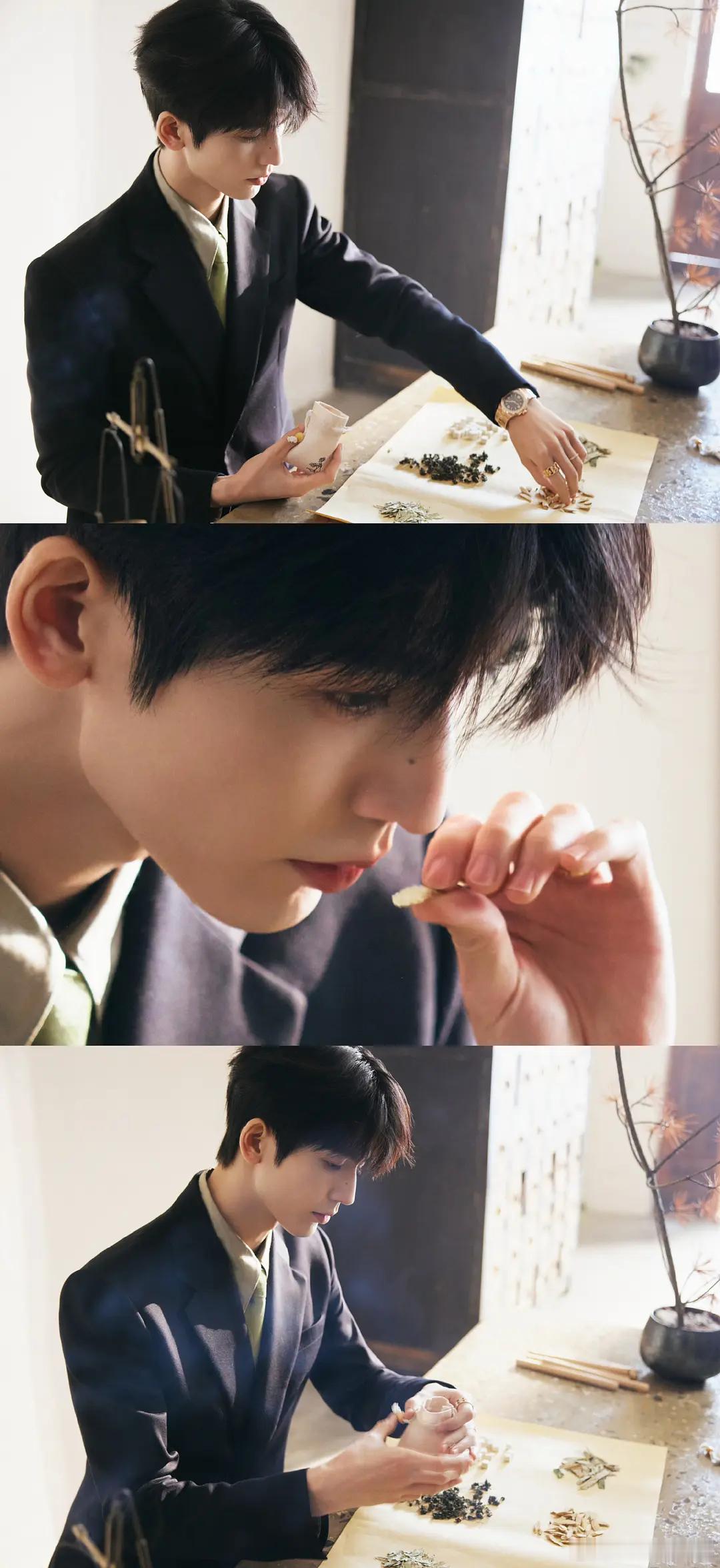 张凌赫微博视界大会出发图何苏叶限时返场，好强的表现力，这组图有中草药的香味[泪奔