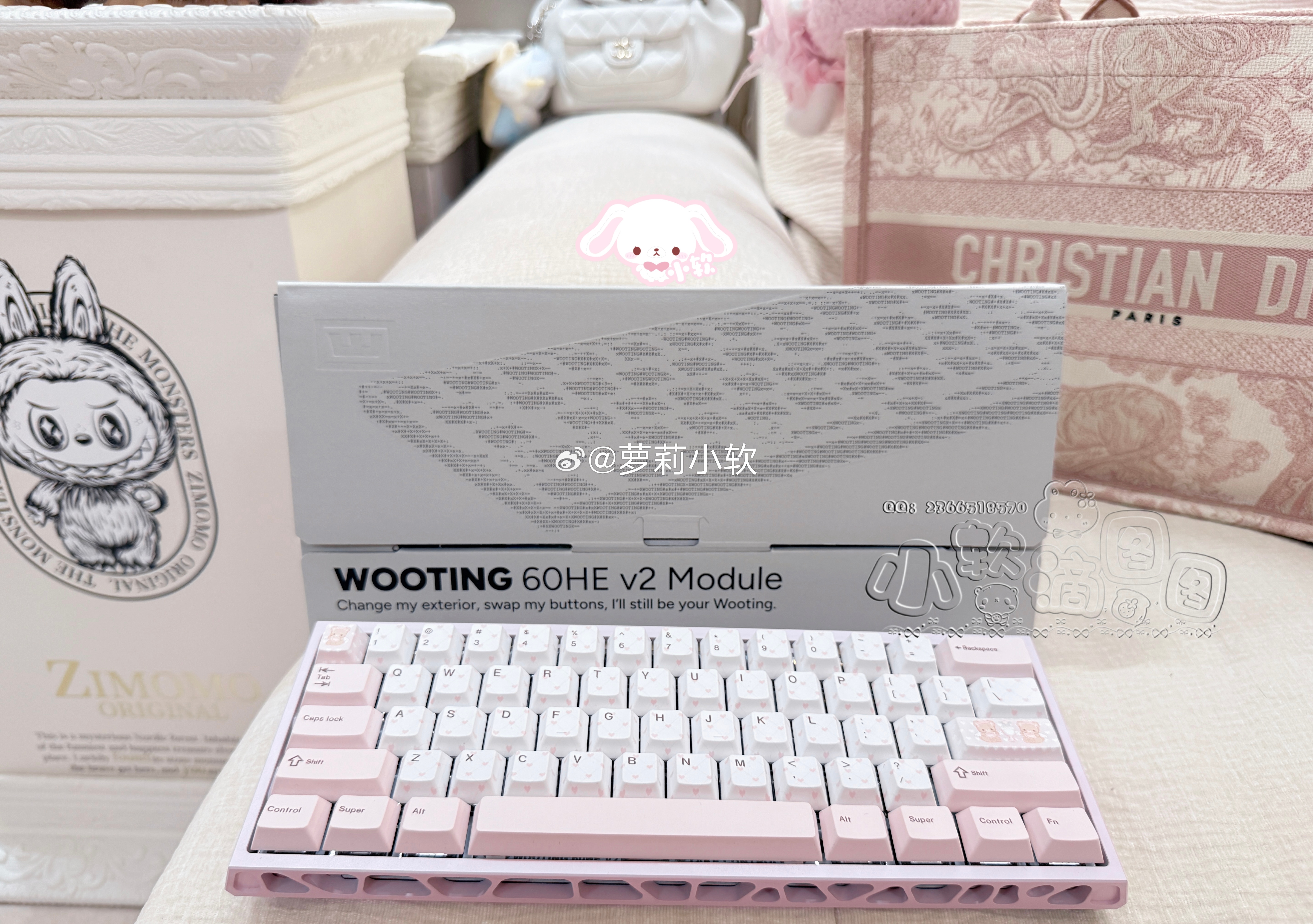 wooting60v2满改 好萌o(≧v≦)o键盘