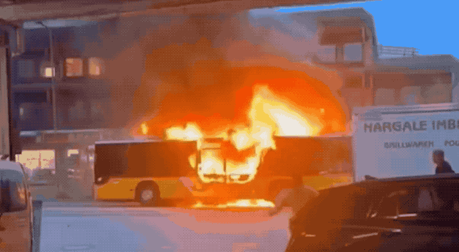 瑞士怎么了？1男子自焚点燃公交车，当场烧死5人！瑞士这个我们概念中的童话国度，也
