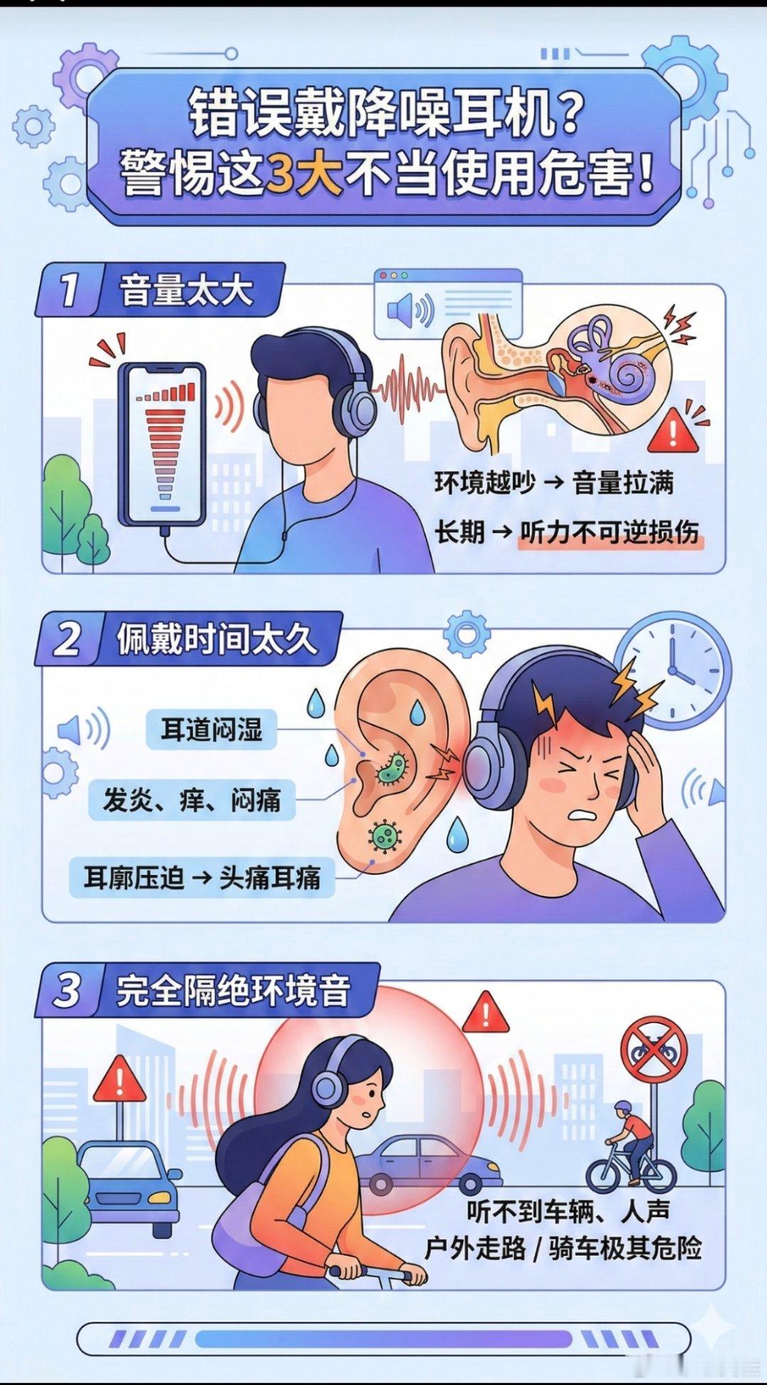 降噪耳机受害者出现这两年各种降噪耳机出现，但我无福消受。每次一戴上降噪耳机，就会