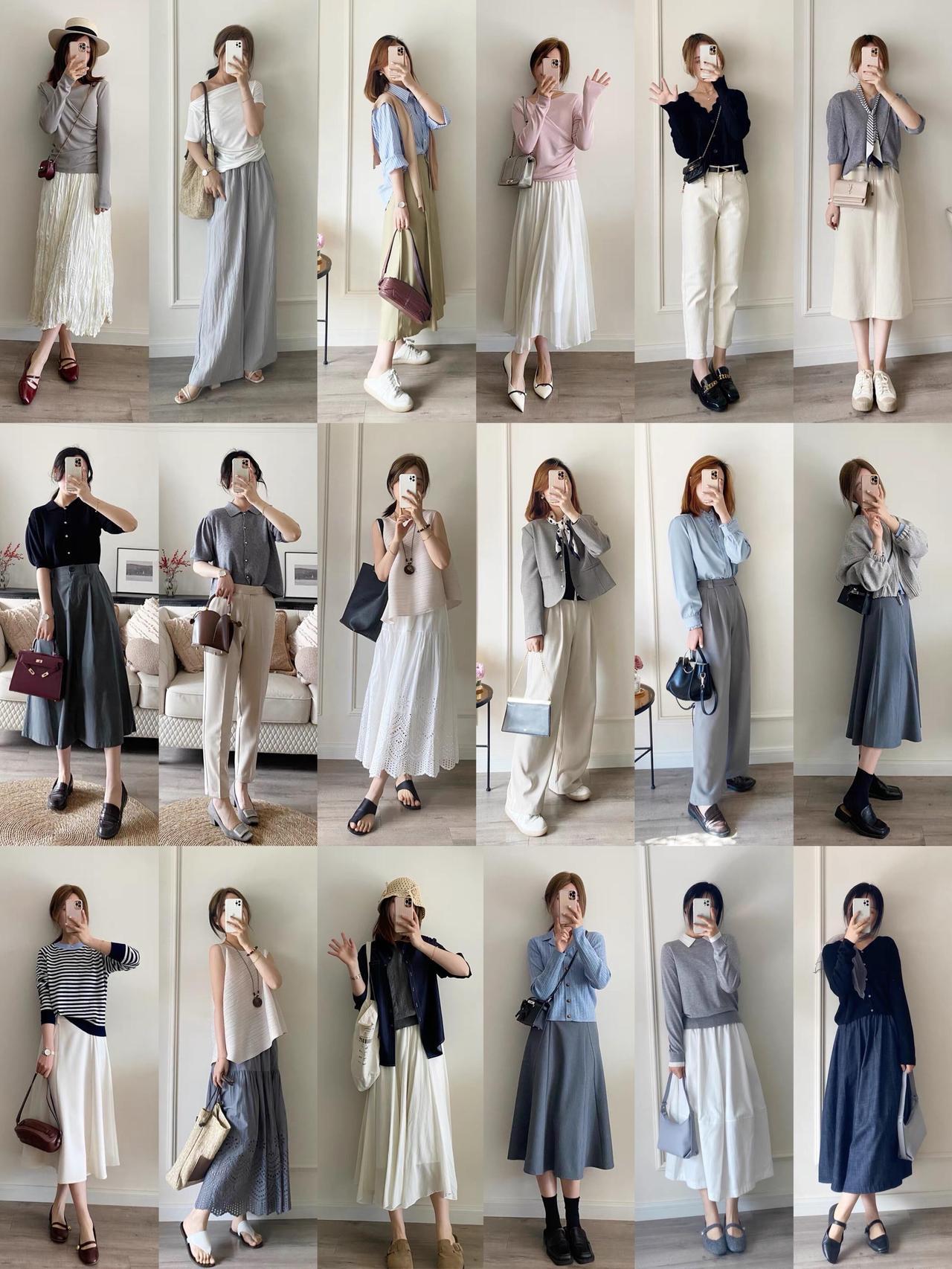 熟龄上班就这么穿，温柔又气质！
低饱和色系搭配简约利落的版型，把通勤氛围感拉满。