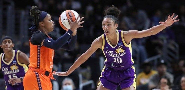 wnba篮球 康涅狄克最大的优势仍然来自年轻球员的拼劲和内线活力，阿妮莎·莫罗本