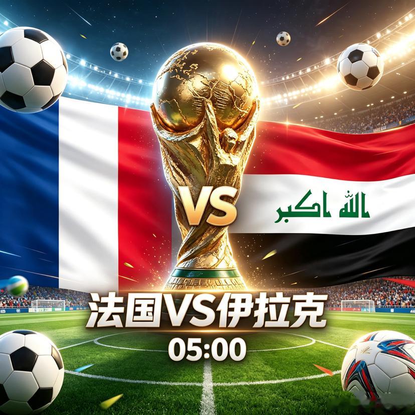 美加墨世界杯 铁桶阵难挡卫冕火力！法国VS伊拉克出线关键战前瞻阿根廷VS奥地利 