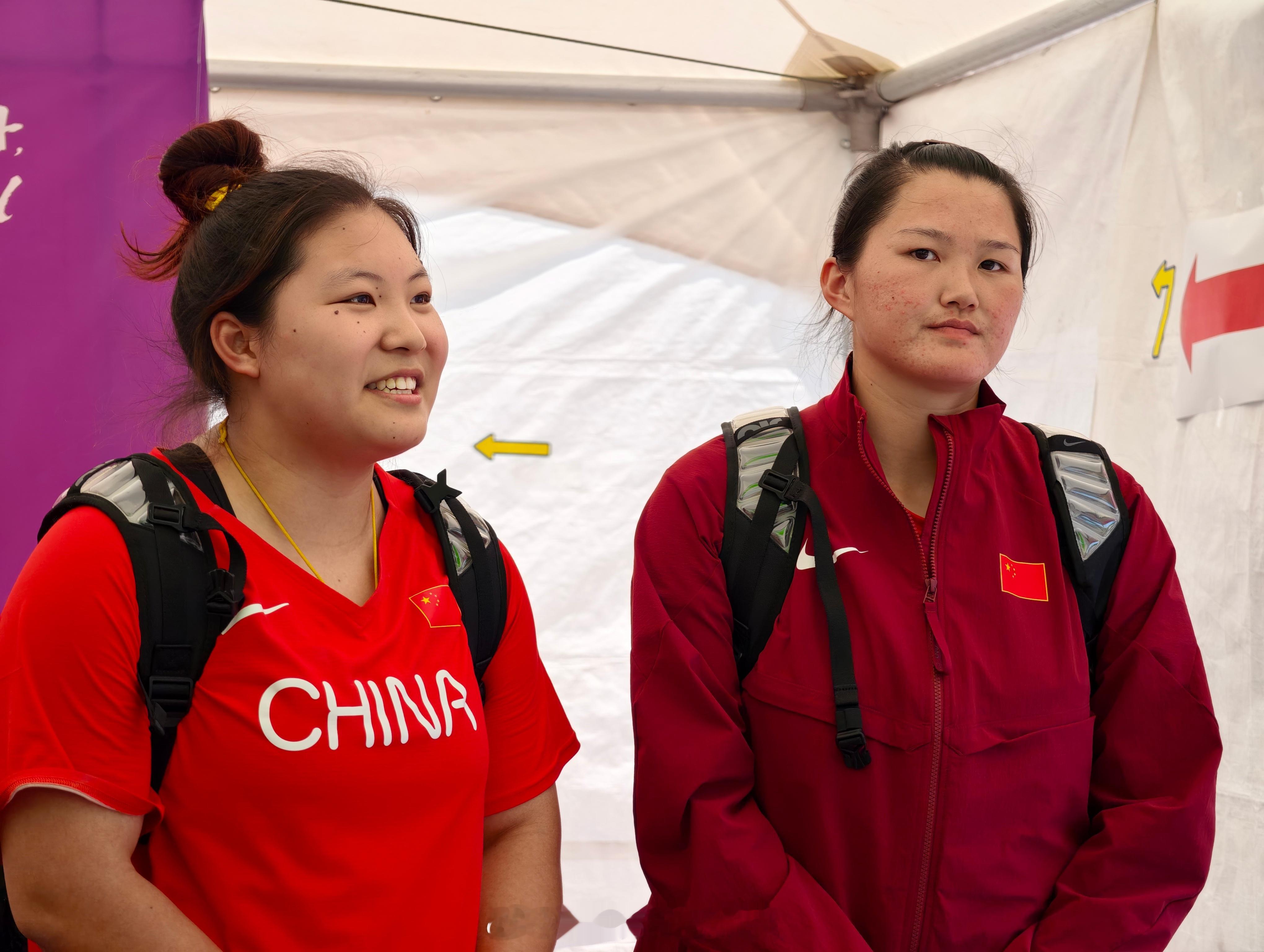 吉莉72米98，李江燕69米13，2025亚洲田径锦标赛 女子链球赛场包揽金银牌