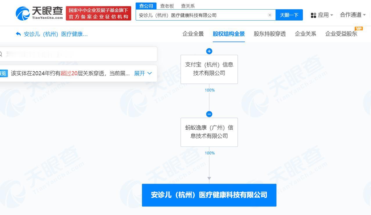 支付宝成立医疗健康科技公司# 含药品互联网信息服务业务
天眼查App显示，近日，