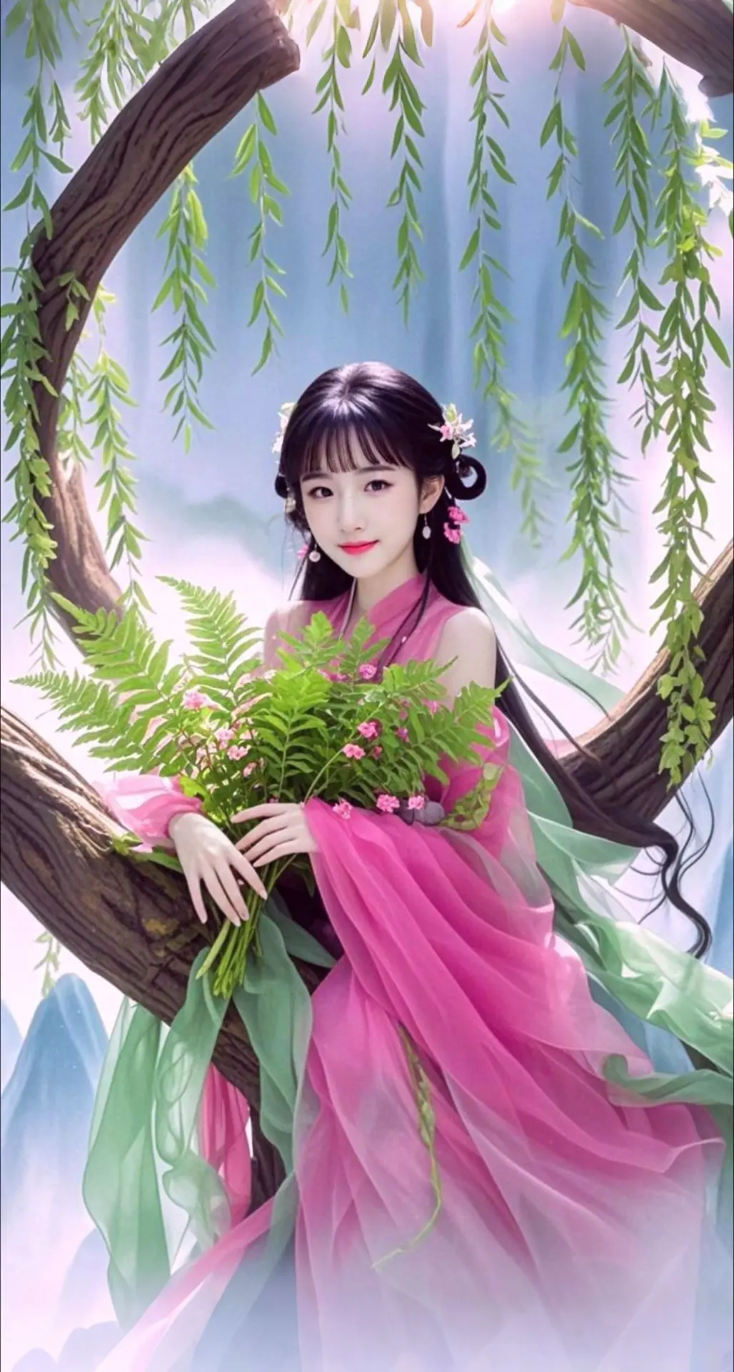 AI扩图 AI幻纱柳仙