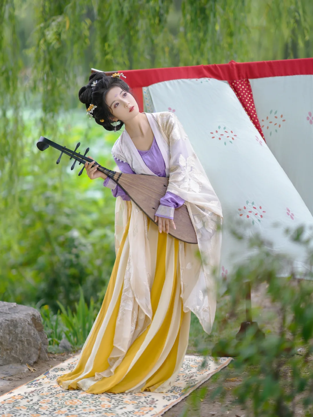 配色好清新的唐风｜西安约拍