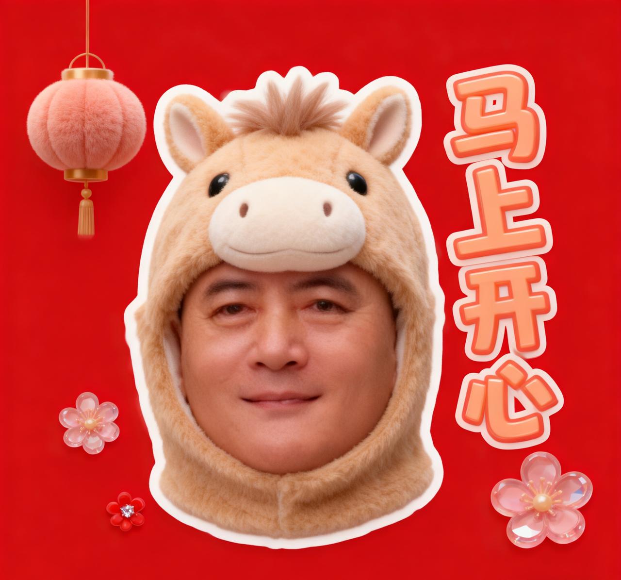 戴上马头帽，那感觉就像瞬间进入了欢乐小天地。之前去参加一个主题派对，我戴上马头帽