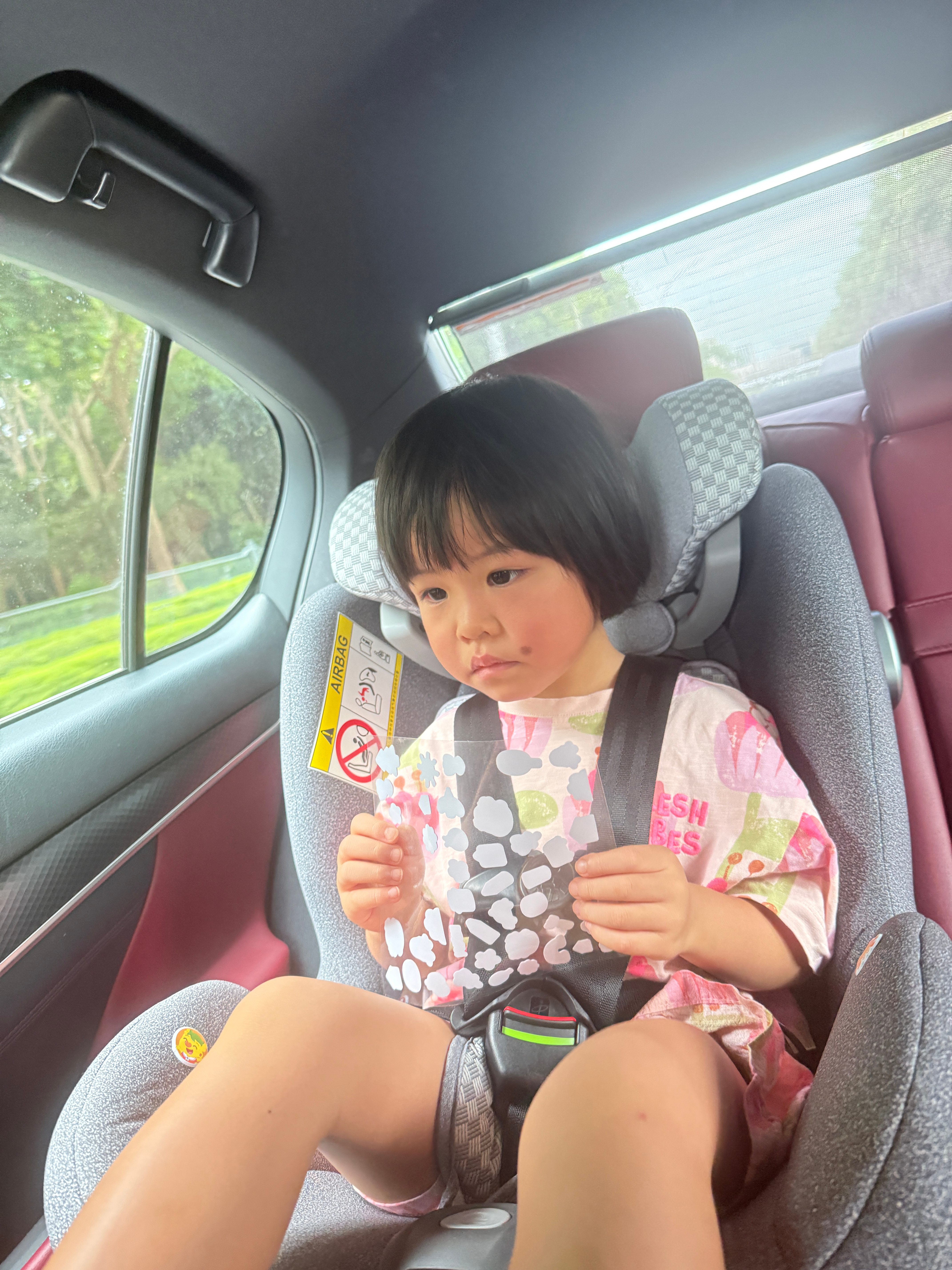 回来的车上我跟旅蛙讨论说这个幼儿园不行，太卷了，小班孩子上语数英干嘛啊，小孩没必