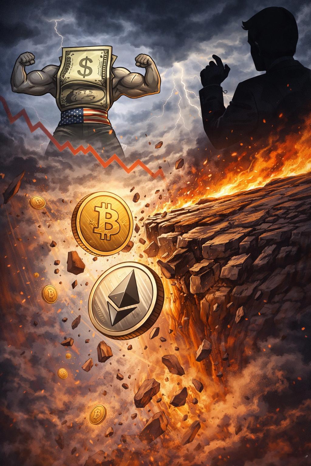 沃什提名引爆周末币圈踩踏：比特币跌破8万美元，“美元贬值交易”被一脚刹停周末的加