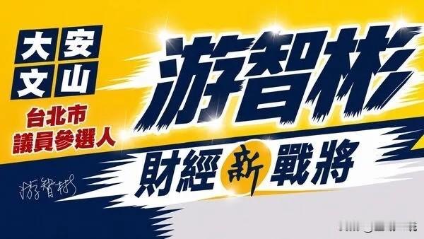 抢深蓝选票！游智彬突换选区 参选台北大安文山议员

台北市第六选区（大安、文山）