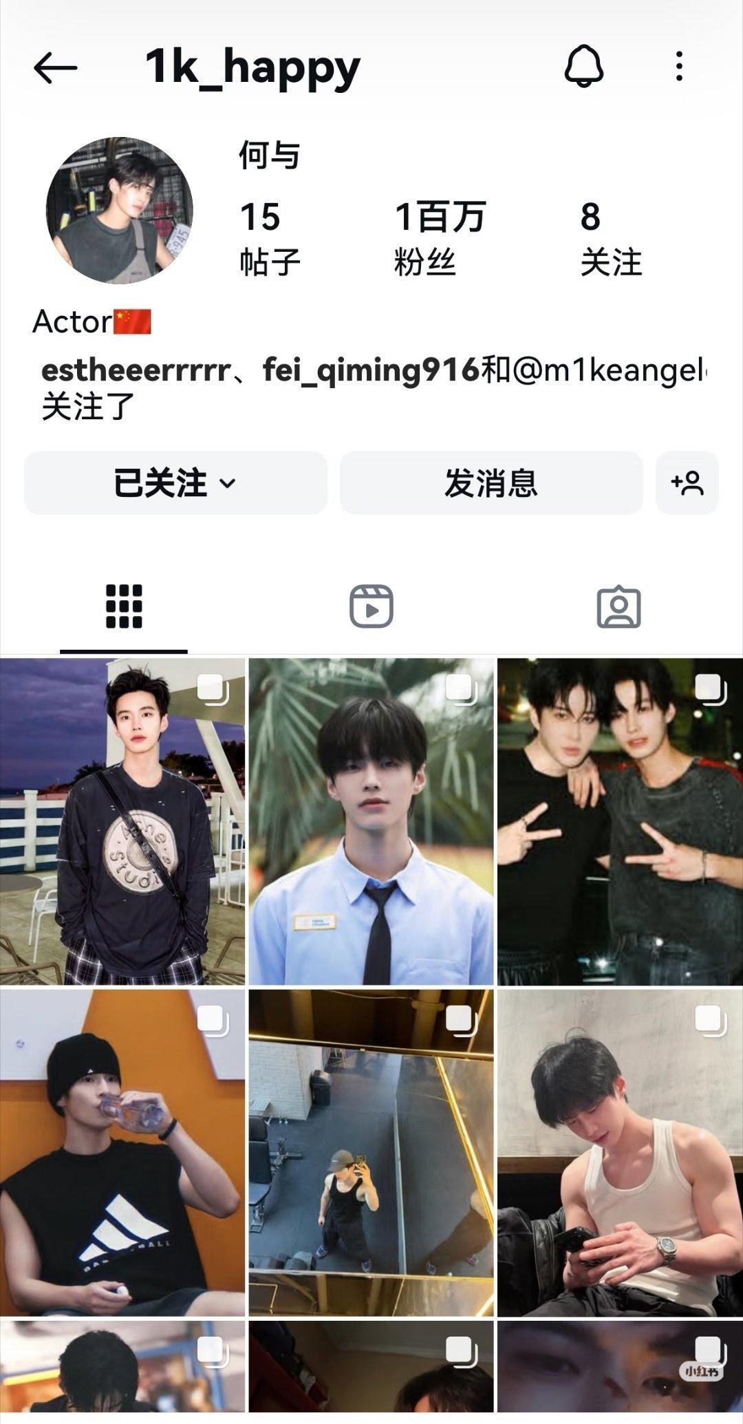 何与开通ins19天粉丝数破100w。虞书欣奶妈2.0实绩＋1。王鹤棣，丁禹兮，