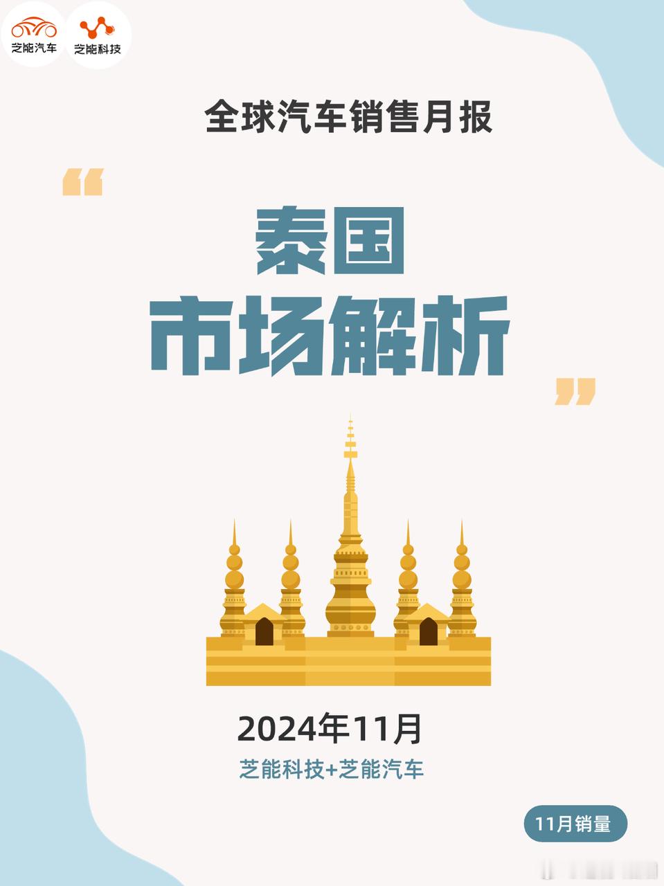 2024 年 11 月泰国汽车产销、出口均下滑，丰田仍居首，中国品牌势头强劲。传