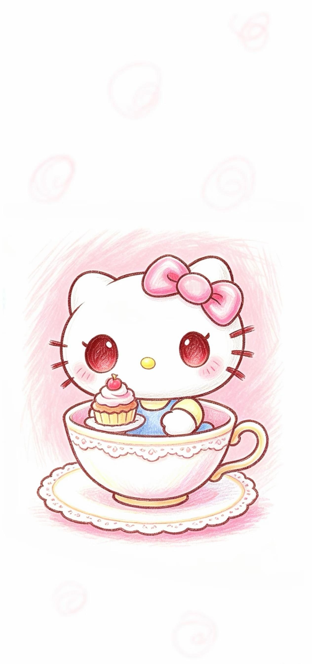 Hello Kitty壁纸分享三丽鸥｜少女心壁纸｜可爱壁纸｜甜美壁纸｜简约壁纸｜