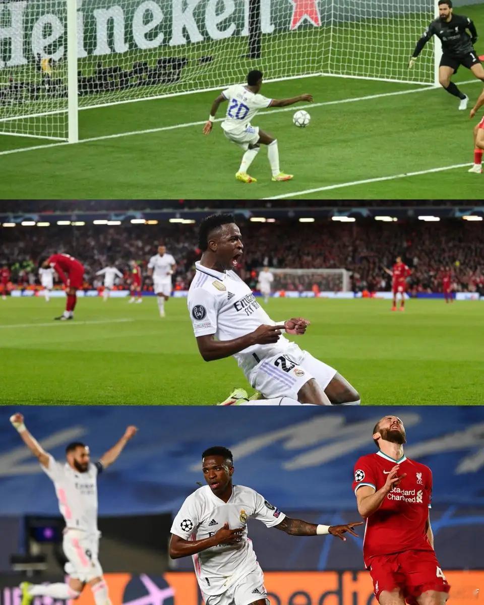 效率惊人！维尼修斯对利物浦5场5球2助，战绩4胜1平皇马即将在欧冠联赛对阵利物浦