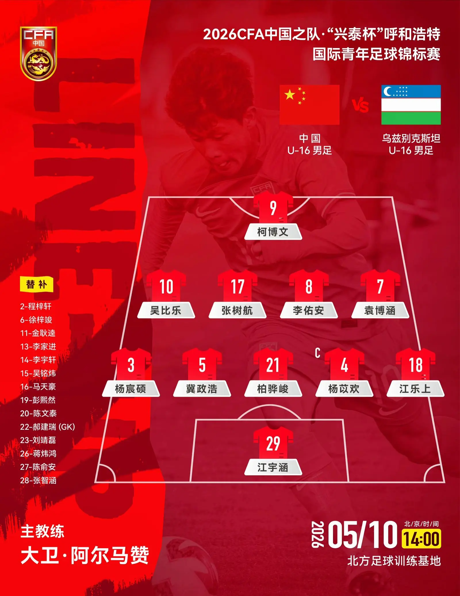 我评论了 的作品： 2026CFA中国之队·"兴泰杯"呼和浩特国际青年...