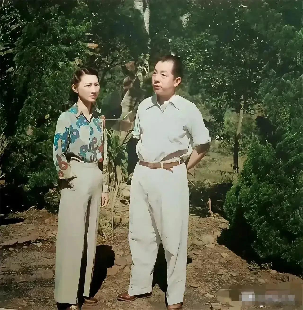 这才是张学良和赵四小姐的真实长相，这可不是演员扮演的，而是货真价实的真品，两人貌