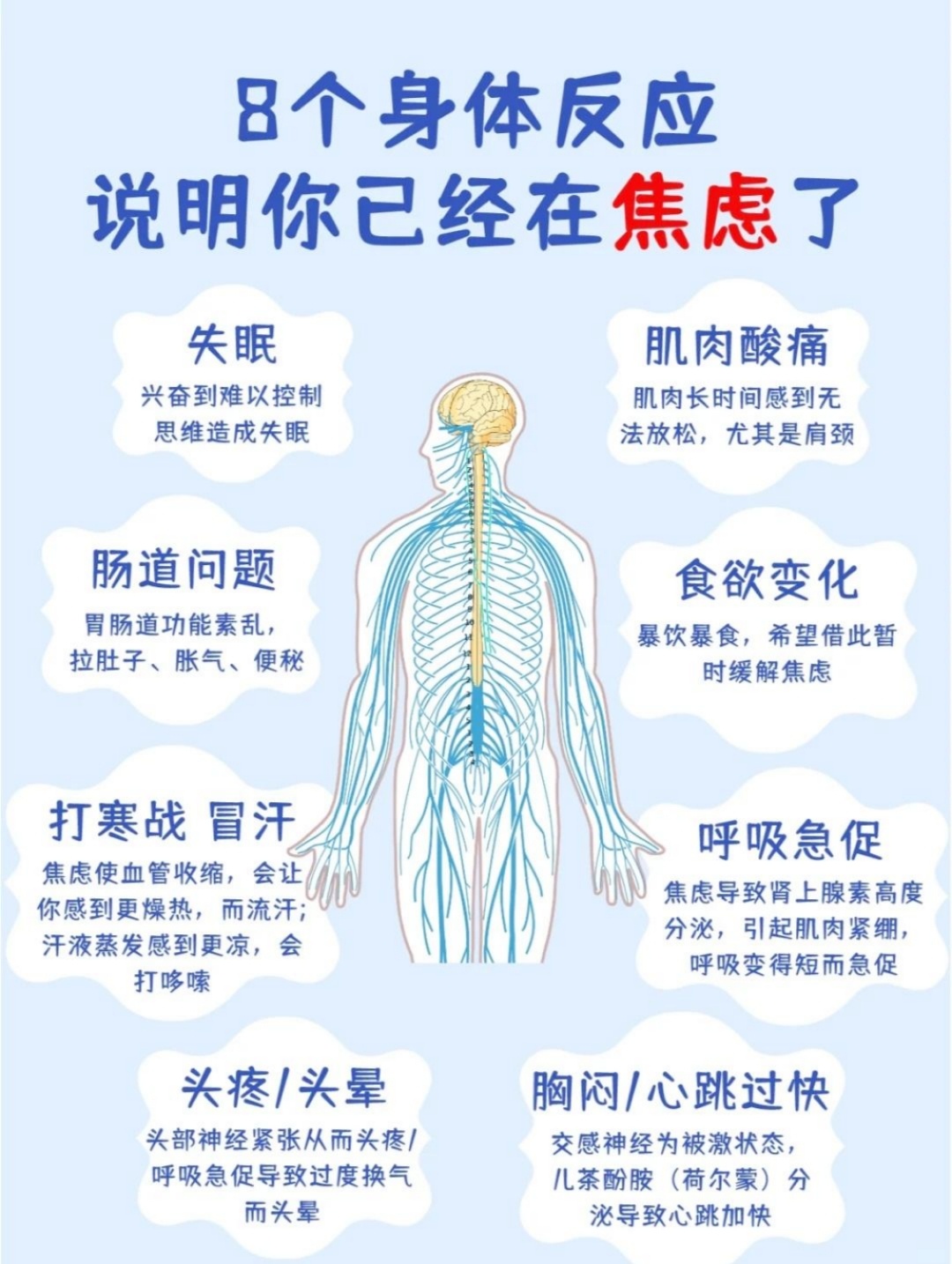 身体的这8个反应，可能是焦虑的前兆 