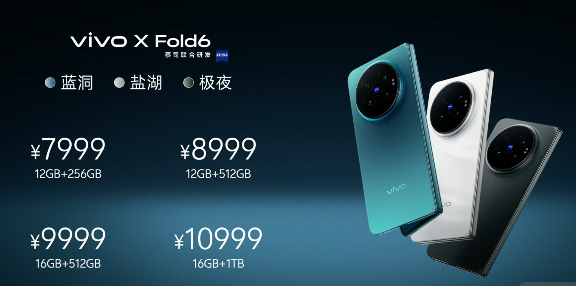 XFold6配置夯爆了vivo X Fold6在现阶段内存条疯狂涨价的前提下，v