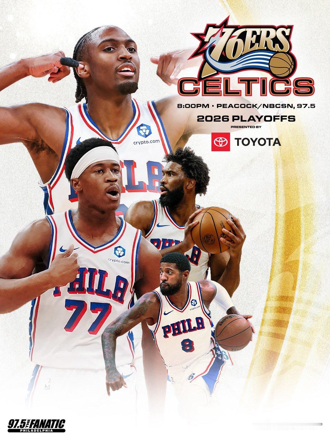NBA季后赛 G6：76人vs凯尔特人首发阵容名单：马克西、埃奇库姆、乔治乌布雷