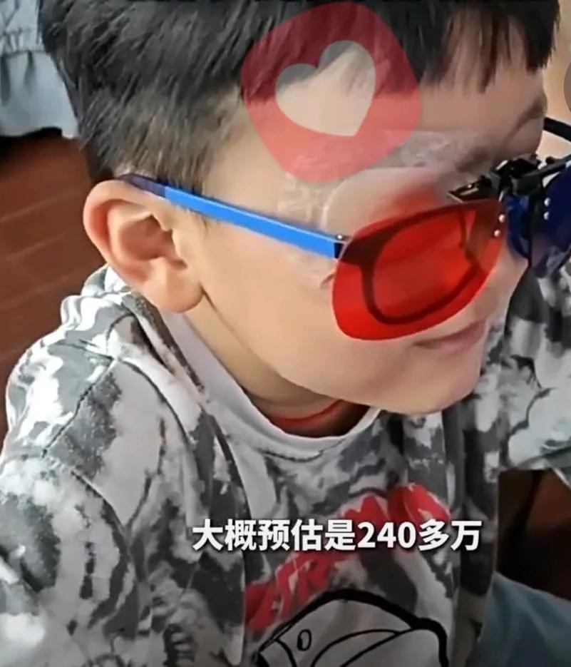 男童在幼儿园被铅笔戳伤失明，园长用猪油消肿导致感染，
家长称治疗还需240万元，