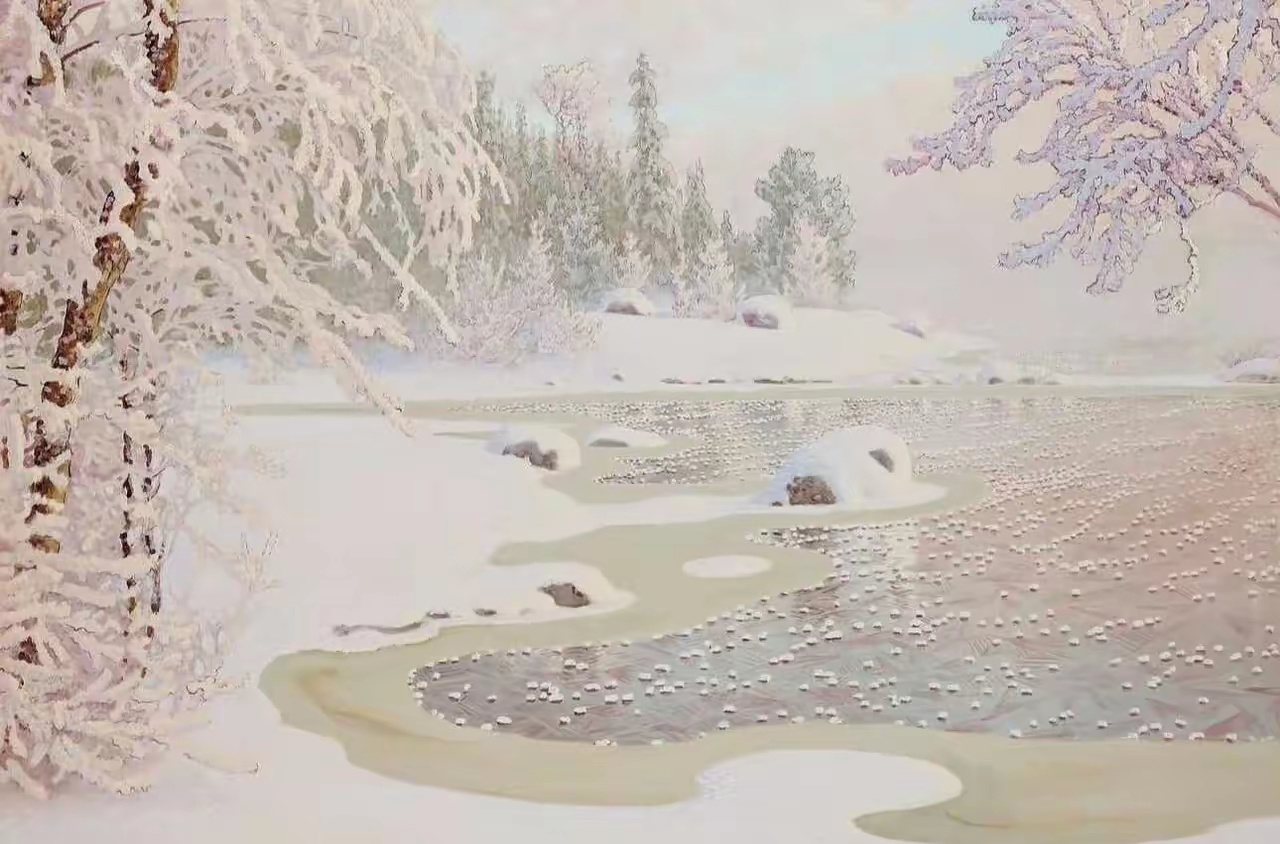 Gustaf Fjaestad（1868–1948）是瑞典著名画家，以静谧深邃的