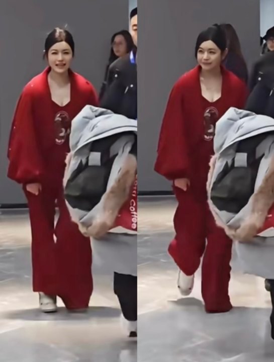 娱乐陈妍希红色新中式造型陈妍希央视跨年造型 好适合红色的姐姐