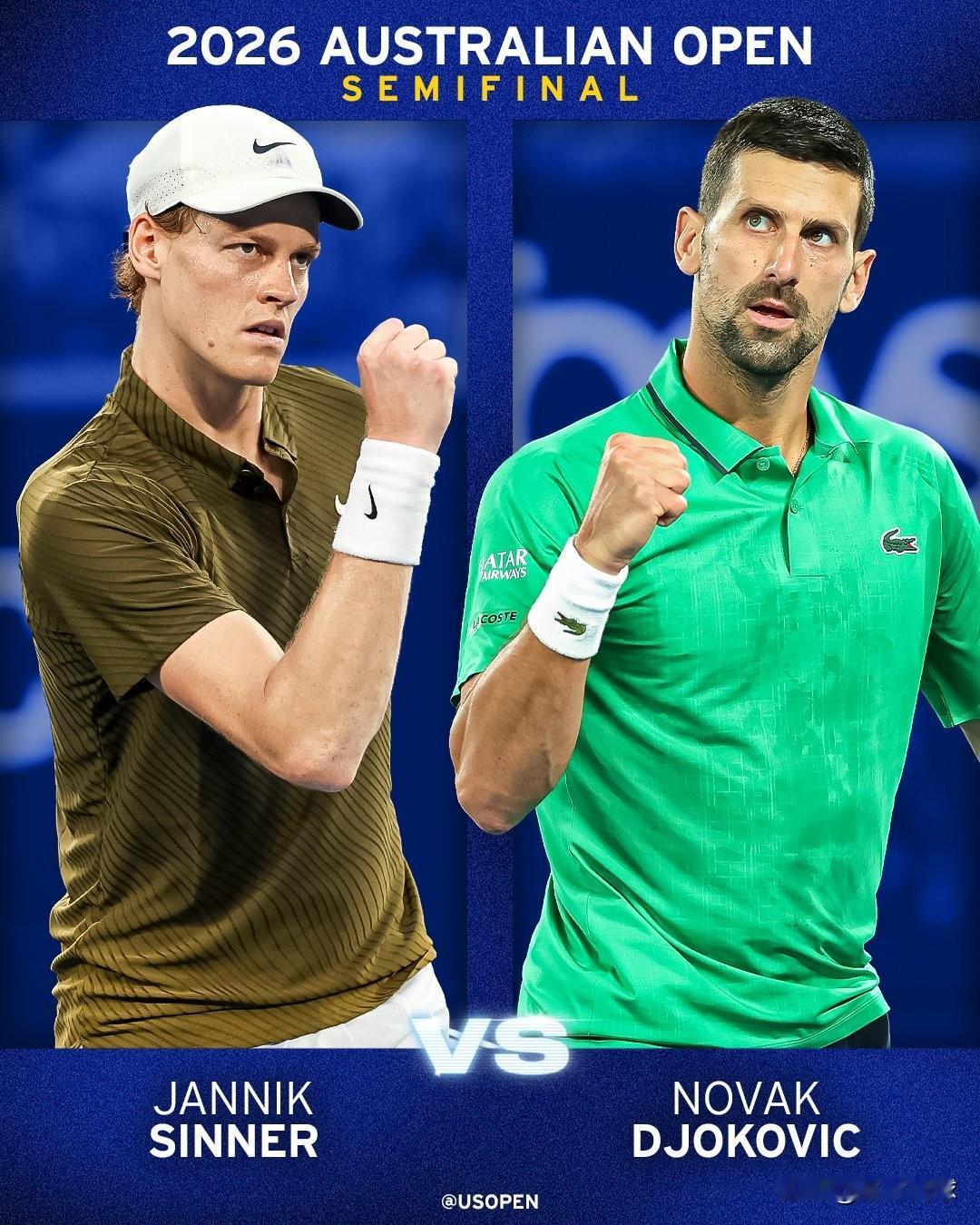 德约科维奇第二盘率先破发辛纳。
德约3-6/3-1辛纳
德约科维奇