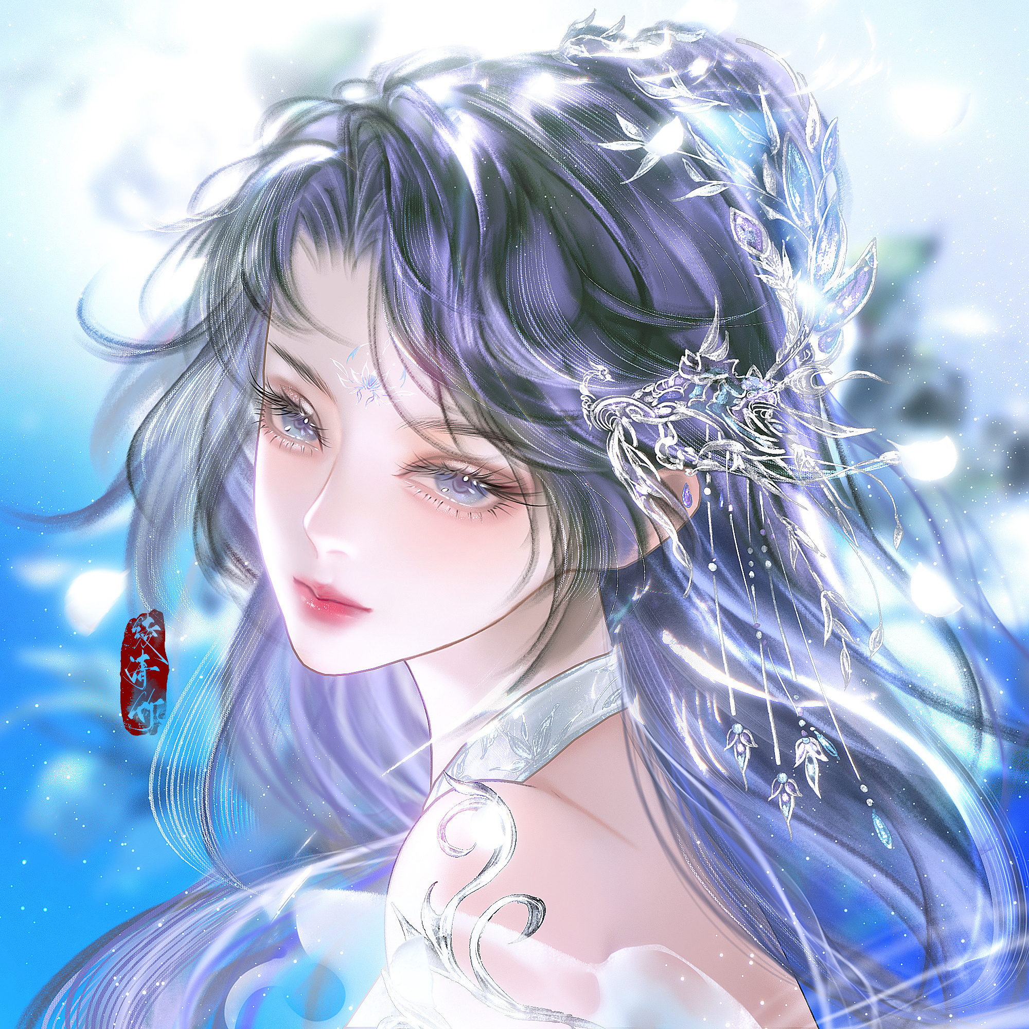 绫清竹🫧武动乾坤女主绫清竹 她爱着林动，但跟小女人不同，不沉迷于爱情的长河，她