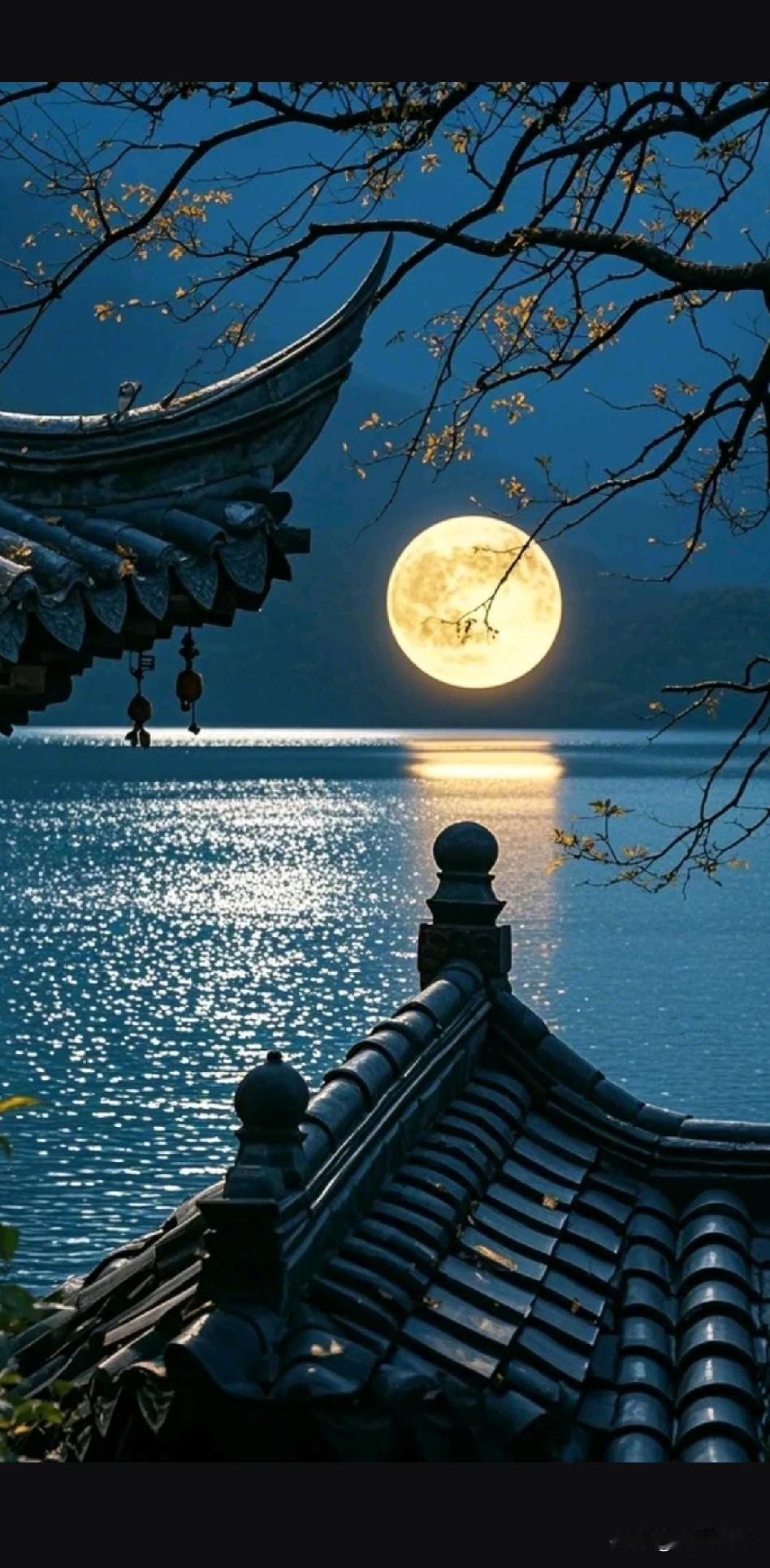 《秋风知我意，明月照前心》

秋风未解意，偏动故园枝。
明月不照夜，却映心上痴。