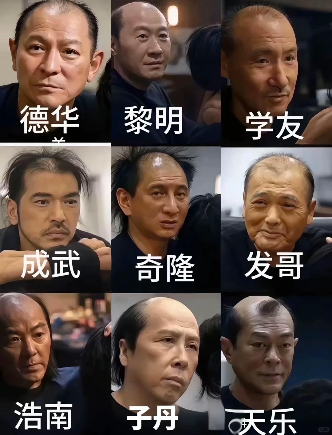 有人说：地中海真的没人可以驾驭得了，其实不然↓↓↓

◂◃葛优：经典光头 + 微