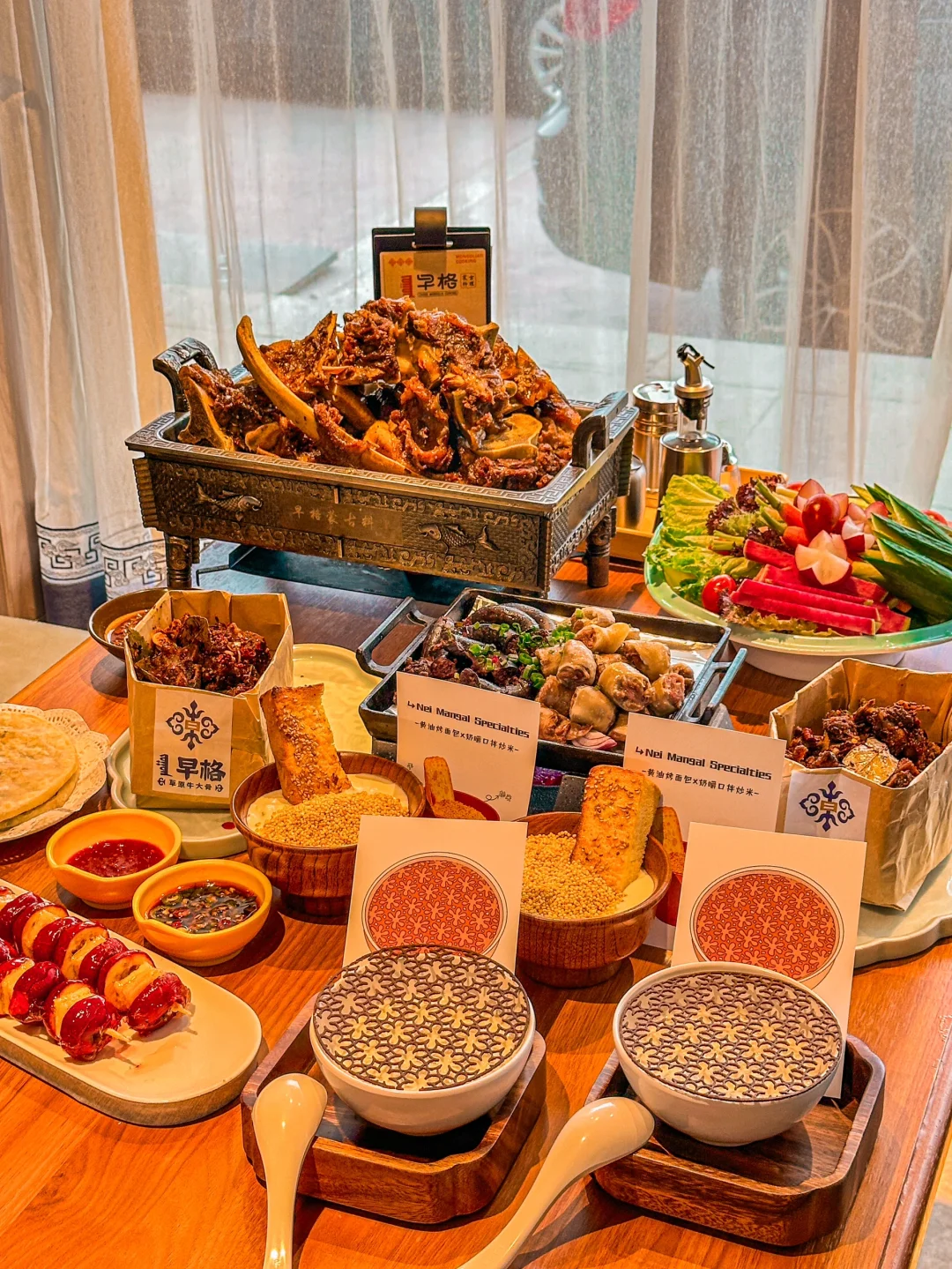 呼和浩特探店｜这真的是在蒙餐厅吗‼️‼️