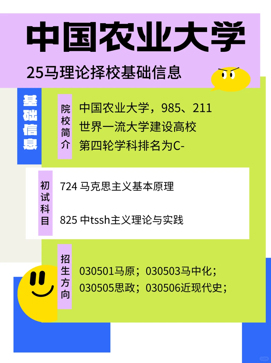 25马理论｜中国农业大学！要慎重思考的985