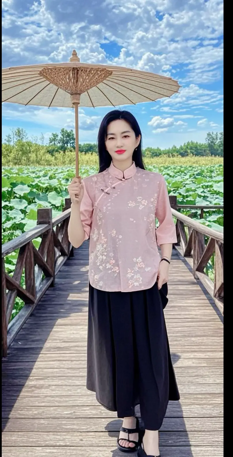 荷畔佳人  穿搭  穿出自己的风格