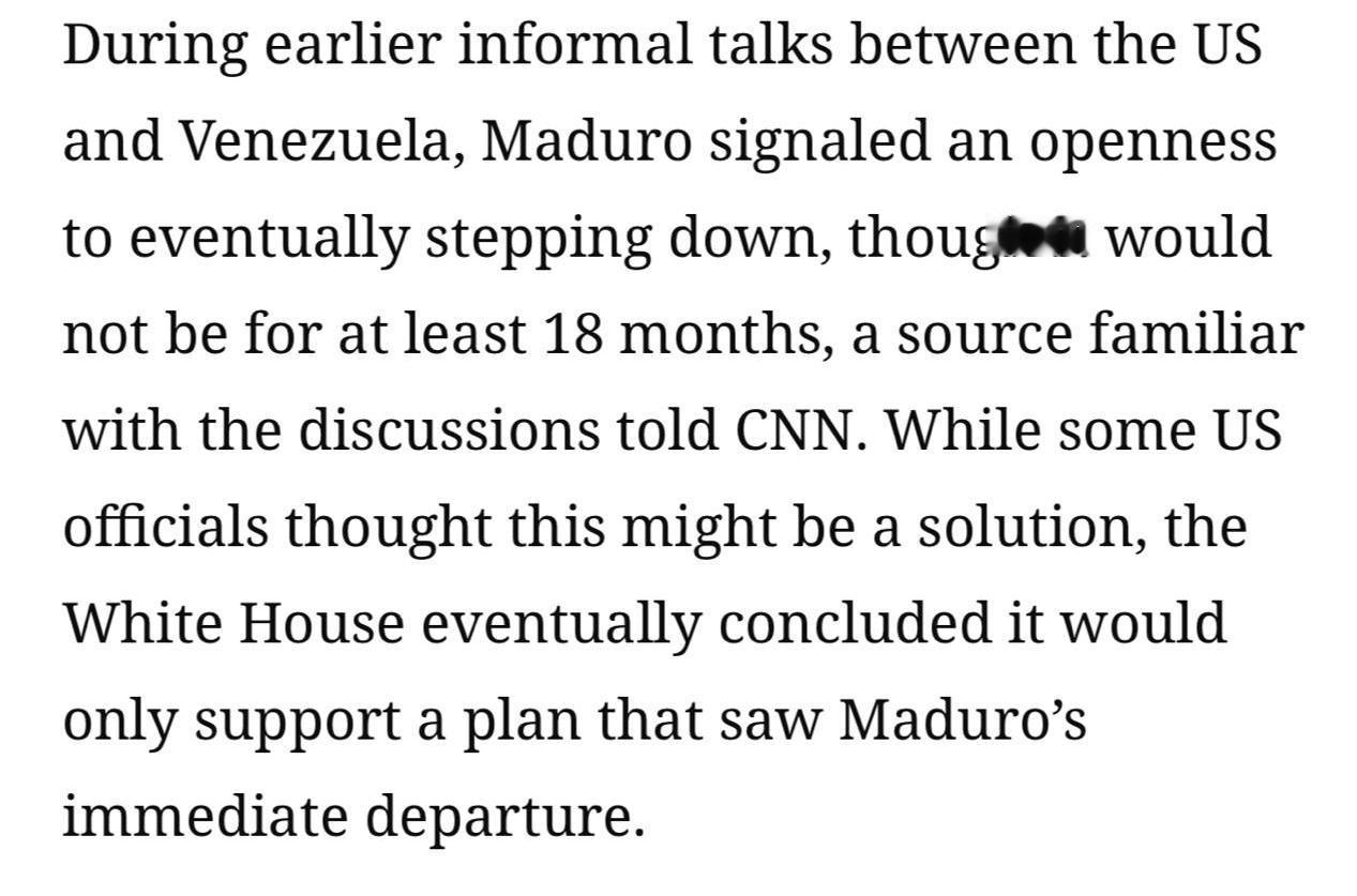 据美国媒体的报道称，委内瑞拉总统马杜罗在与特朗普进行了通话，此前马杜罗与美国官员